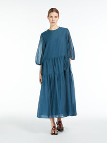 Cotton and silk voile dress