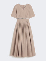 Long Cotton Dress for Women - Turtledove - Max Mara UAE