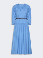 max mara long dress in cotton poplin for women