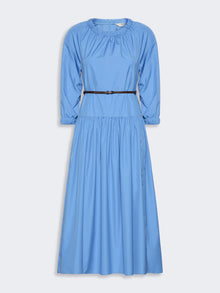 max mara long dress in cotton poplin for women