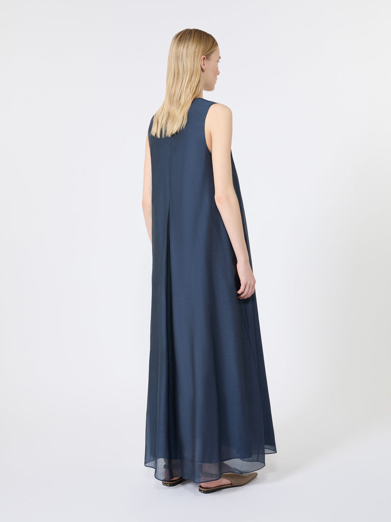 max mara cotton and silk voile flared dress