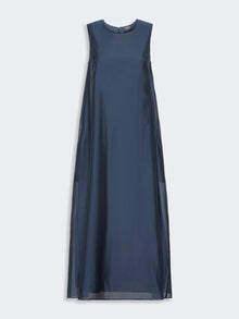 max mara cotton and silk voile flared dress for women