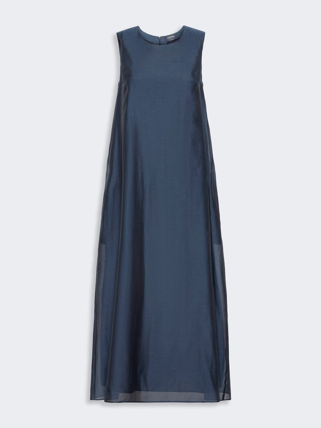 max mara cotton and silk voile flared dress for women