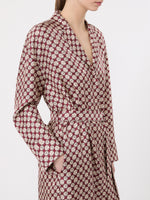 max mara printed silk midi shirt dress for women