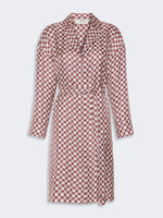 max mara printed silk midi shirt dress for women