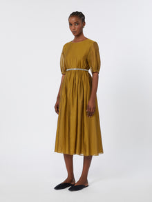 Silk-blend organza dress