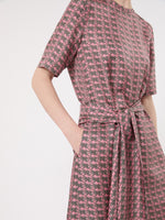 max mara printed silk twill dress for women