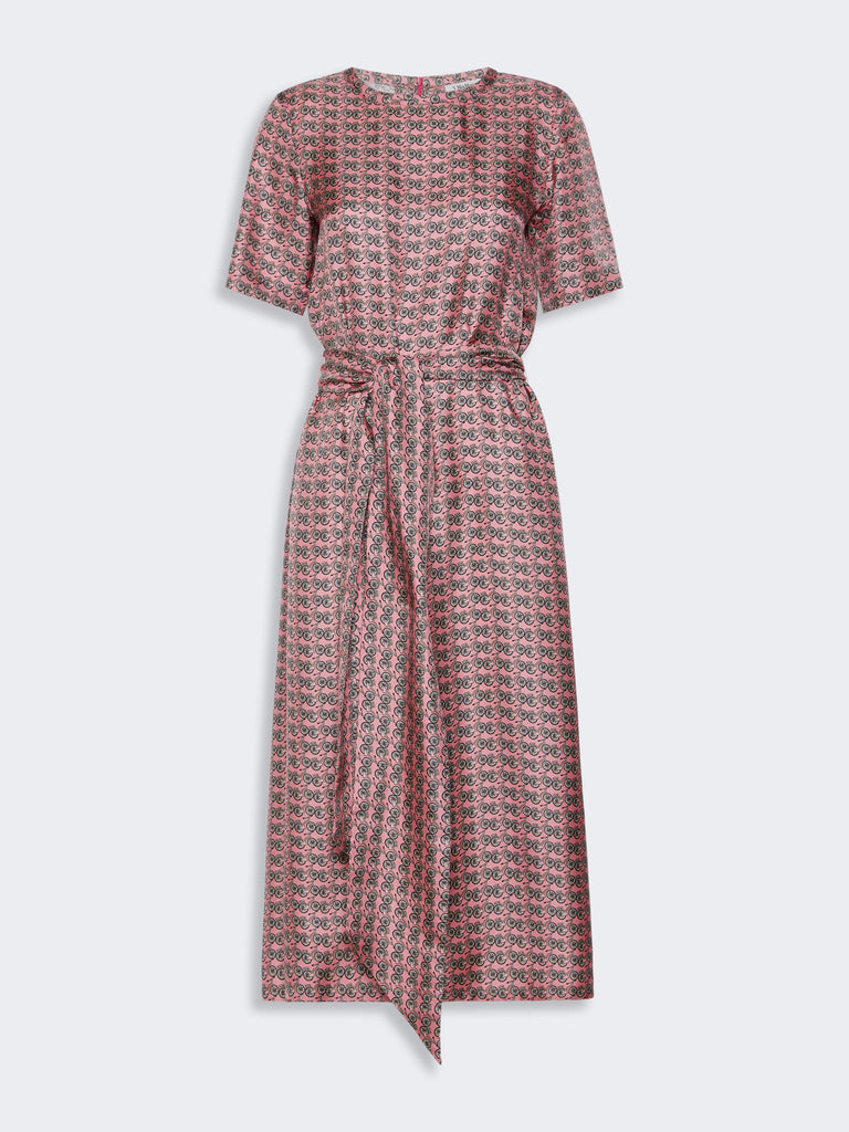 max mara printed silk twill dress