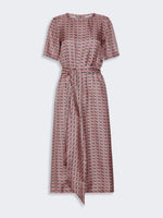 max mara printed silk twill dress for women