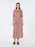 max mara printed silk twill dress for women