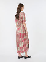 max mara printed silk twill dress for women