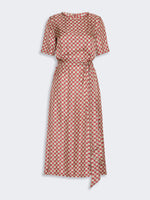 max mara printed silk twill dress for women