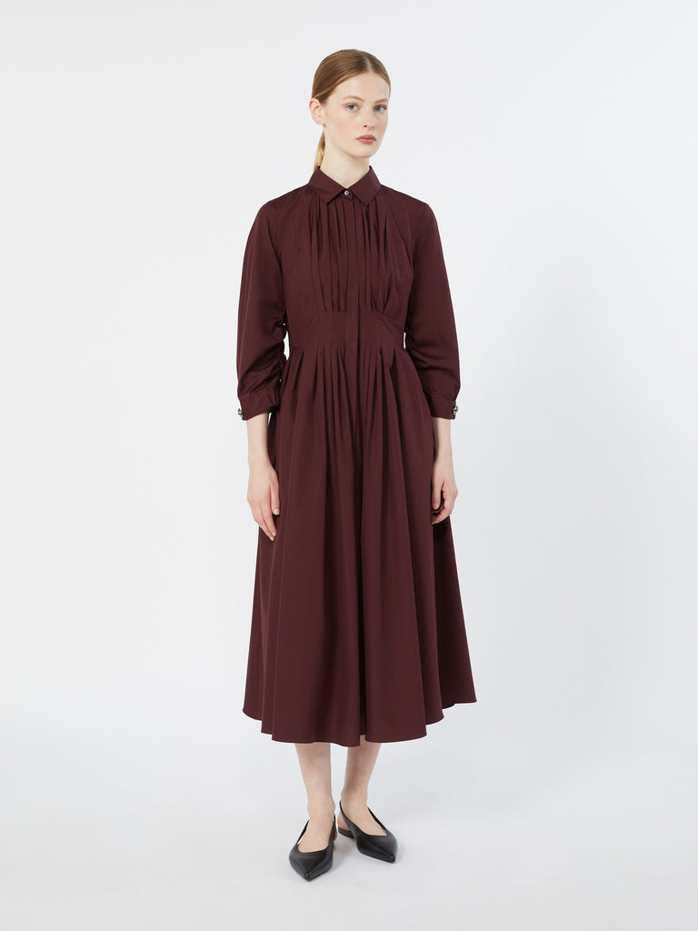 max mara shirt dress in cotton poplin