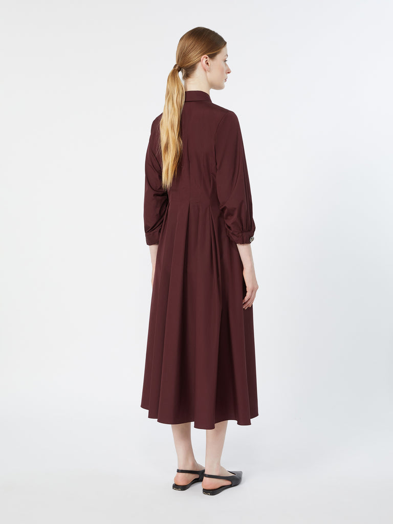 max mara shirt dress in cotton poplin