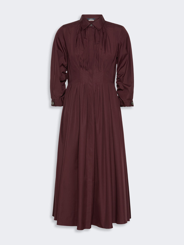 max mara shirt dress in cotton poplin