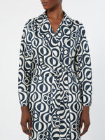 max mara short printed silk wrap dress for women