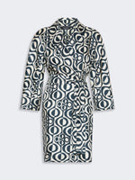 max mara short printed silk wrap dress for women