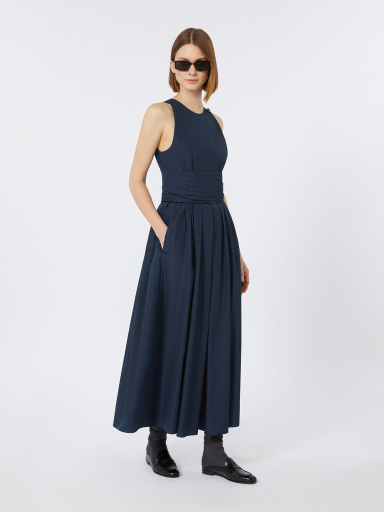 max mara sleeveless washed cotton dress