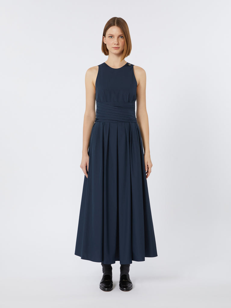 max mara sleeveless washed cotton dress