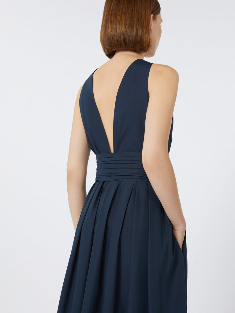 max mara sleeveless washed cotton dress