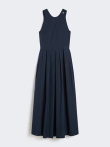 Sleeveless Washed Cotton Dress for Women - Ultramarine - Max Mara UAE