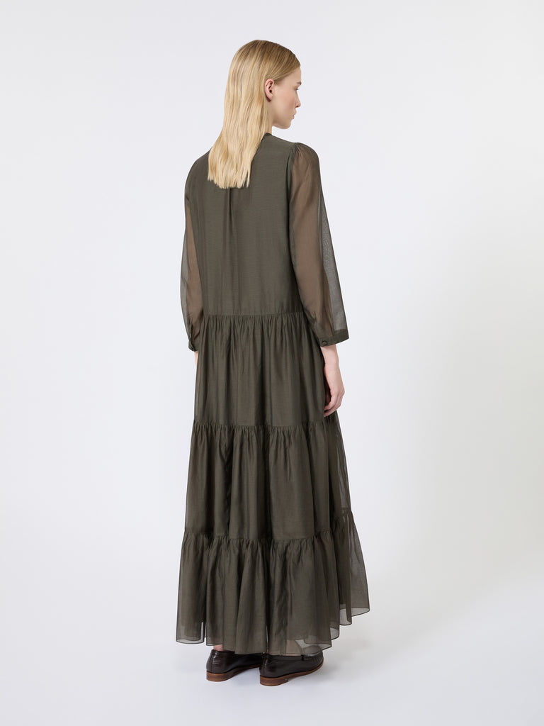 max mara cotton and silk voile maxi dress