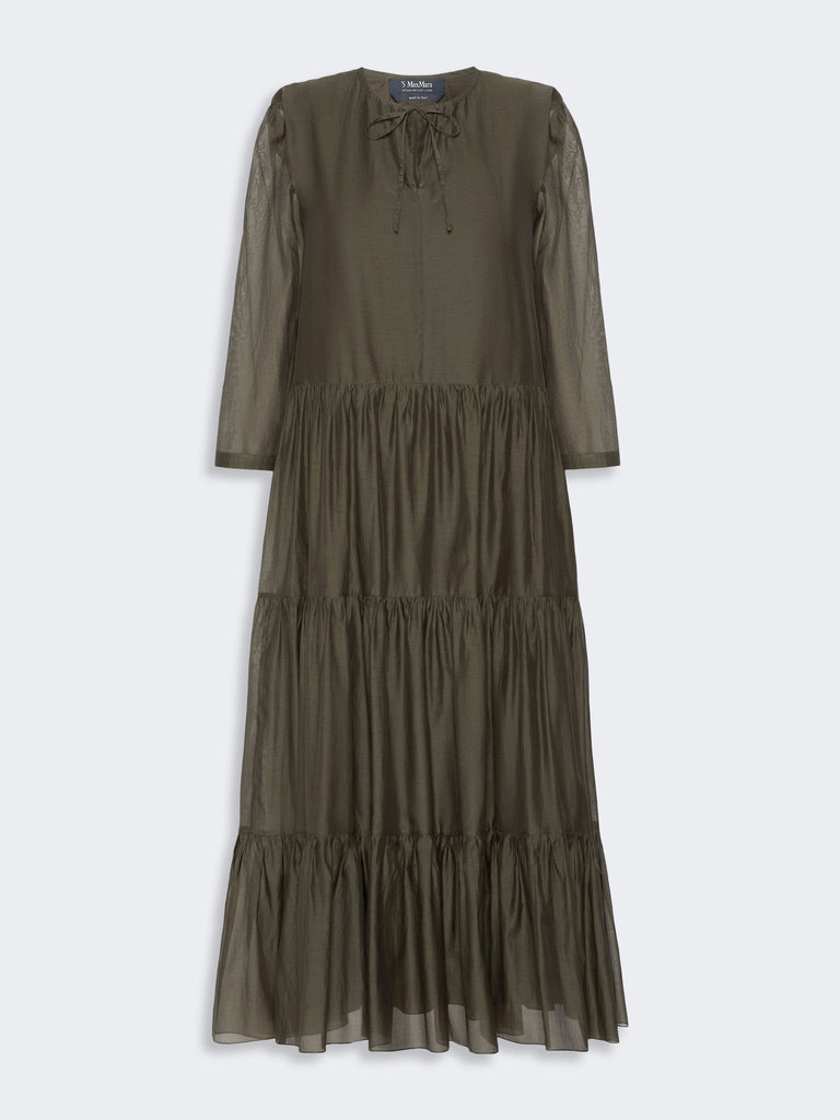 max mara cotton and silk voile maxi dress
