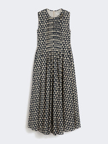 Printed Voile Midi Dress for Women - Ultramarine - Max Mara UAE