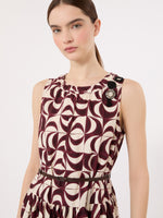 max mara printed cotton poplin dress for women