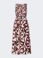 max mara printed cotton poplin dress for women