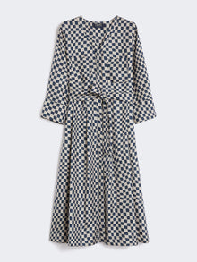 Printed Silk Shirt Dress for Women - Ultramarine - Max Mara UAE