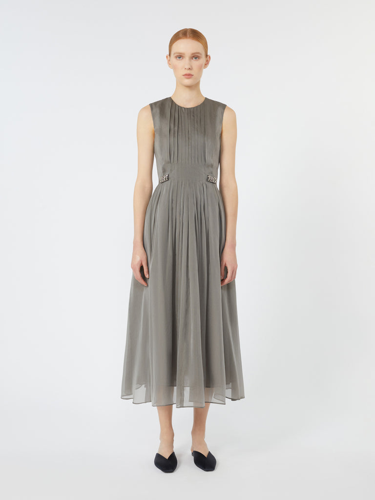 max mara silk-blend organza dress
