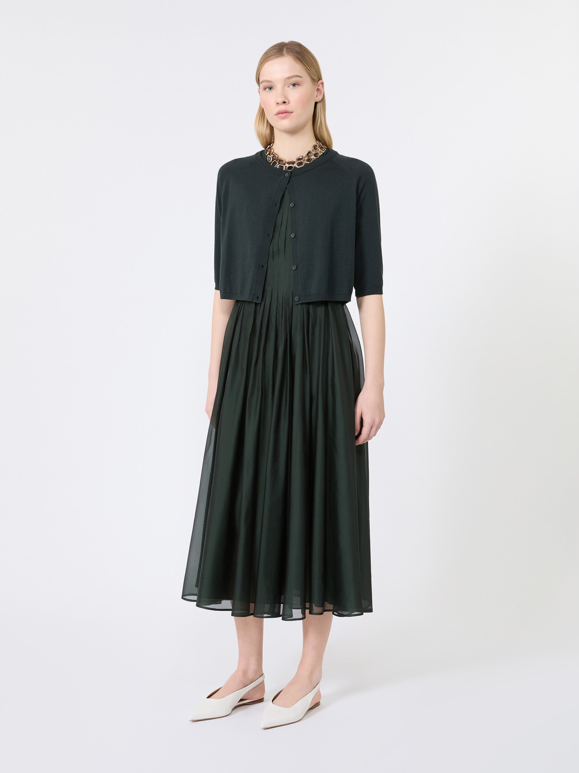 max mara fit-and-flare organza dress for women