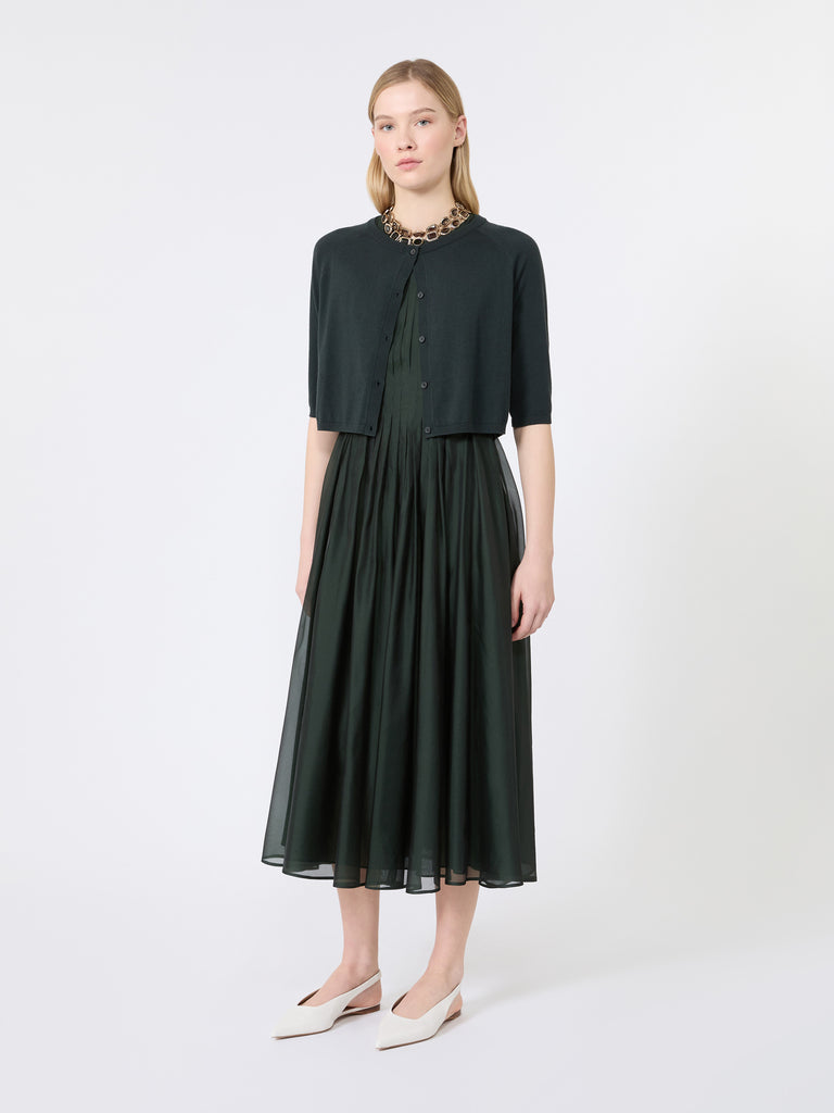 max mara fit-and-flare organza dress