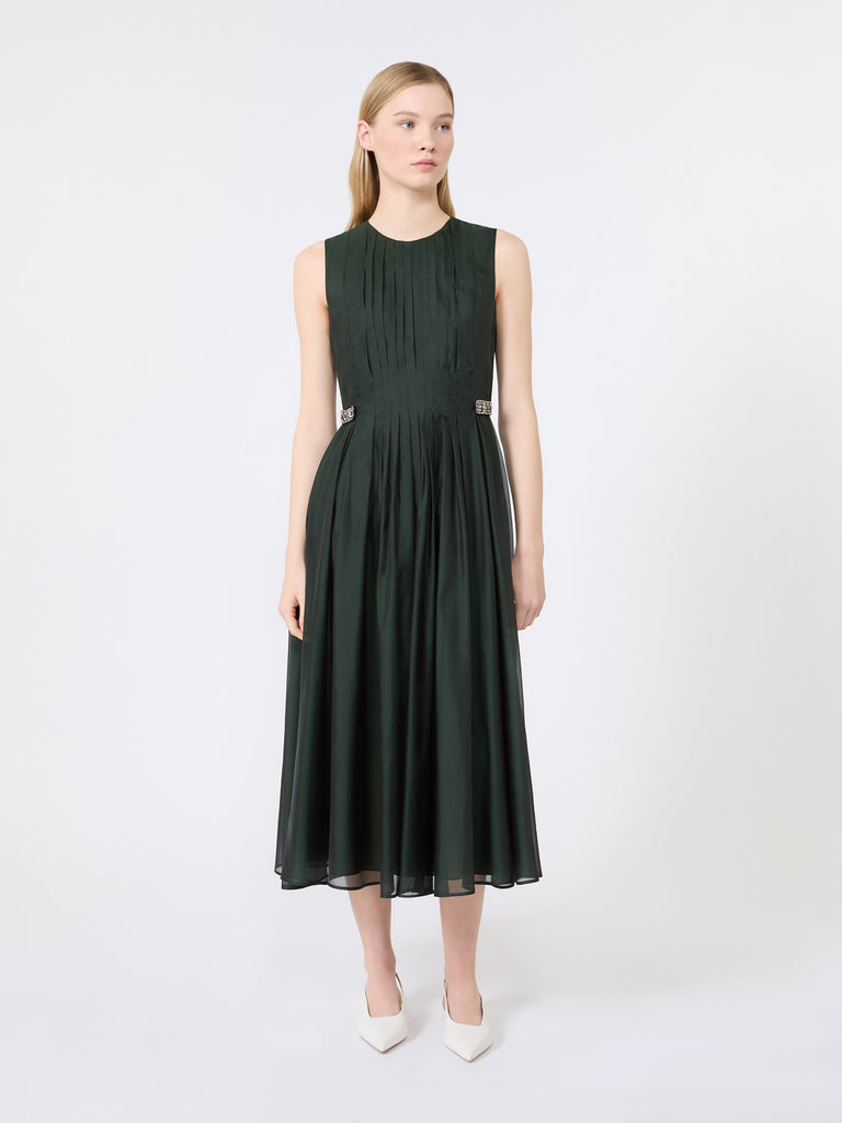 max mara fit-and-flare organza dress