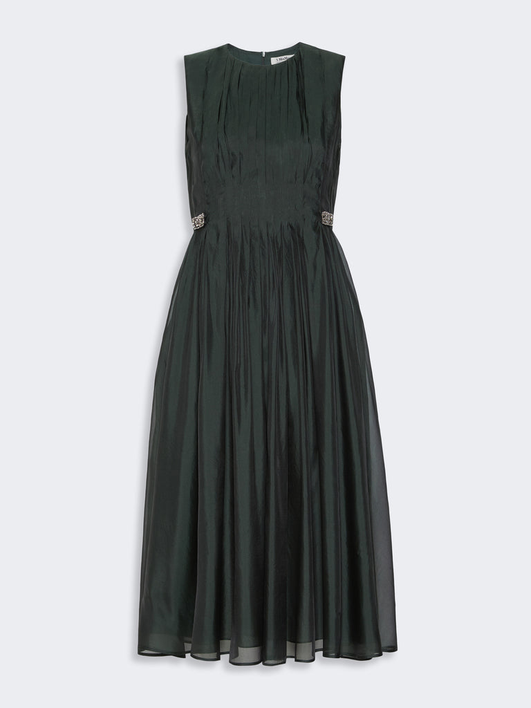 max mara fit-and-flare organza dress
