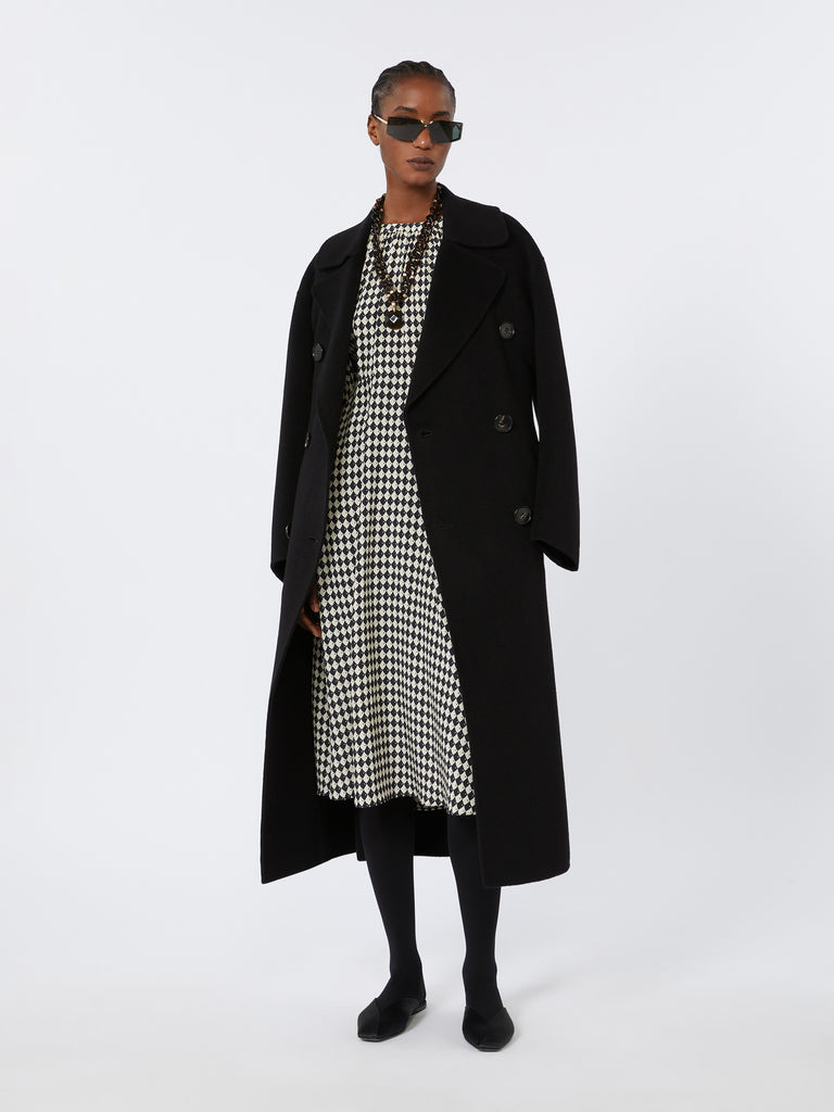 max mara printed crepe de chine dress