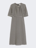 Printed Crepe De Chine Dress for Women - Black - Max Mara UAE