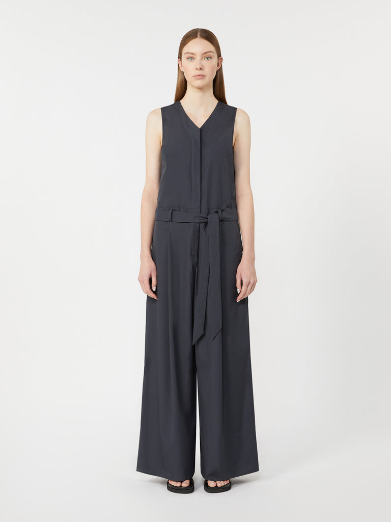 max mara cotton poplin jumpsuit