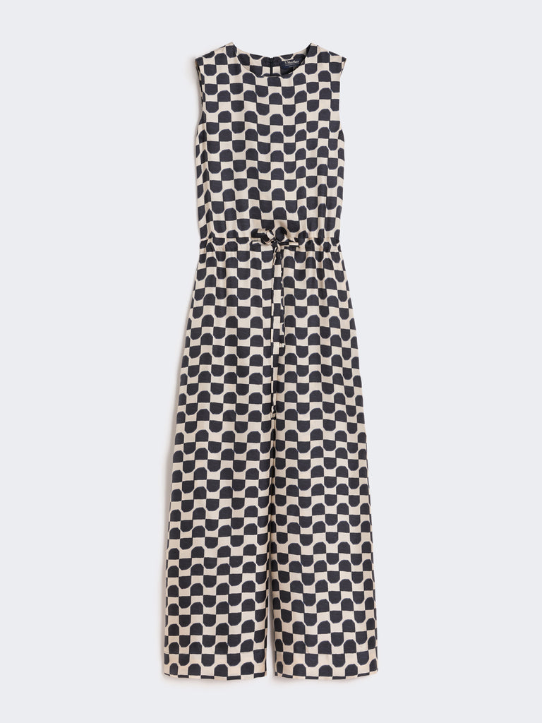 max mara printed silk jumpsuit