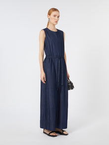 Cotton Denim Jumpsuit for Women - Midnightblue - Max Mara UAE