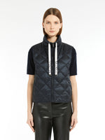 Water-Repellent Canvas Padded Gilet for Women - Ultramarine - Max Mara UAE