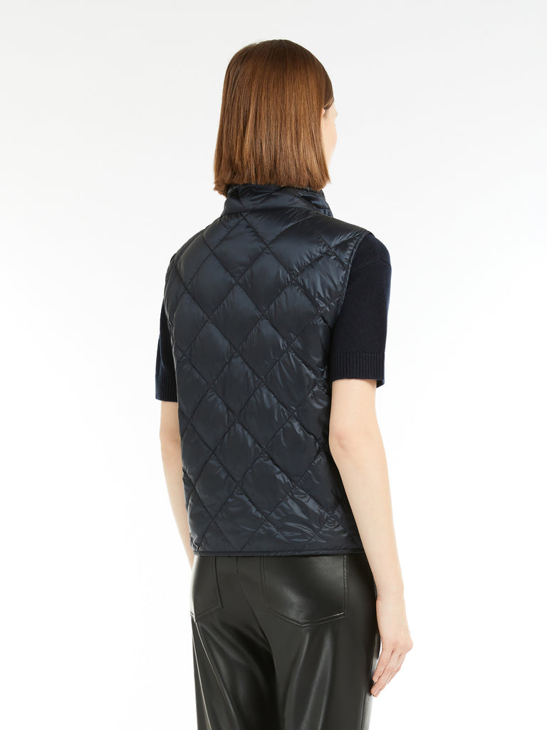 max mara water-repellent canvas padded gilet