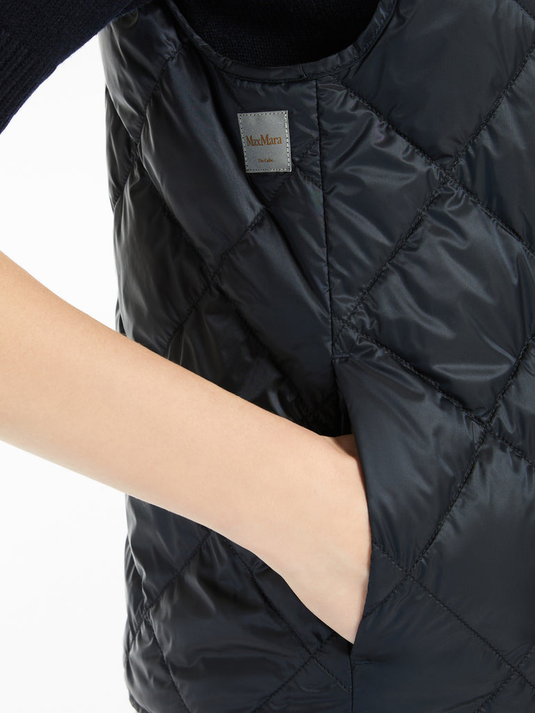 max mara water-repellent canvas padded gilet