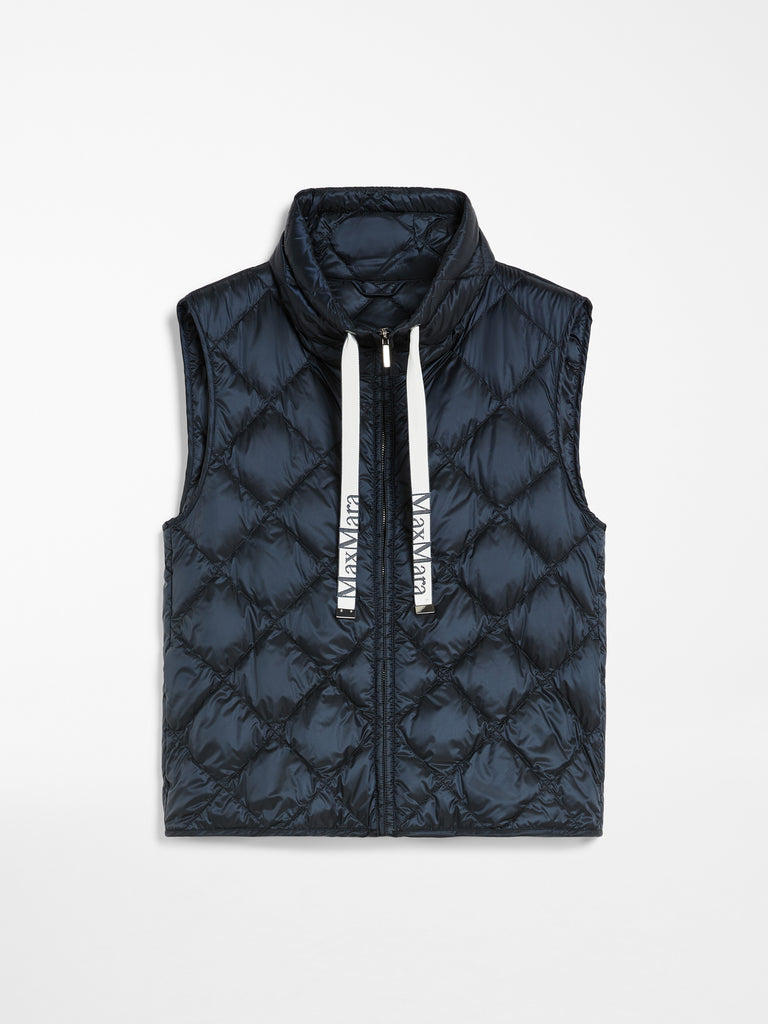 max mara water-repellent canvas padded gilet