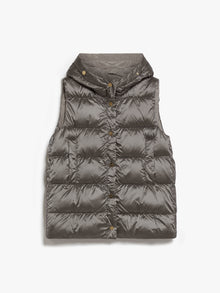 Reversible Gilet In Water-Resistant Fabric for Women - Medium Grey - Max Mara UAE