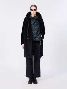max mara water-repellent iridescent canvas padded gilet for women