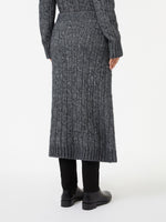 Flared Alpaca-Blend Skirt for Women - Dark Grey - Max Mara UAE