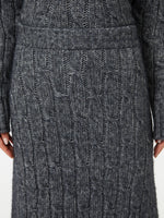 Flared Alpaca-Blend Skirt for Women - Dark Grey - Max Mara UAE