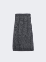 Flared Alpaca-Blend Skirt for Women - Dark Grey - Max Mara UAE